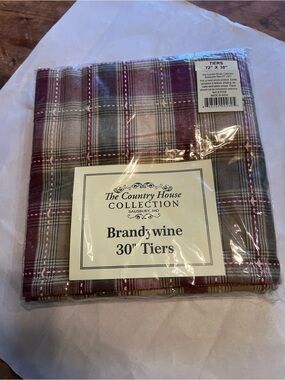 Brandywine Plaid 30" Window Tiers